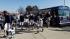The Penn State team arrives at Beaver Stadium...