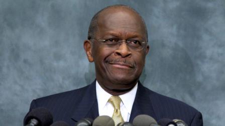Republican presidential candidate Herman Cain pauses as he speaks at the Congressional Health Caucus Thought Leaders Series, Wednesday, Nov. 2, 2011, on Capitol Hill in Washington. (AP Photo/Carolyn Kaster)
