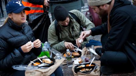 Occupy movements celebrate the Thanksgiving holiday