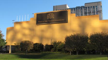 This Nov. 2, 2011, file photo, shows the Golden Nugget Atlantic City after being repainted in Atlantic City, N.J. The casino, formerly Trump Marina Hotel Casino, is re-branding itself to try to capture market share in the nations second-largest gambling market. (AP Photo/Wayne Parry, File)