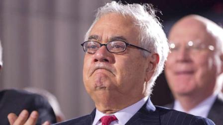 In this Dec. 22, 2010 file photo, Rep. Barney Frank, D-Mass. applauds at the Interior Department in Washington. Franks office says he wont seek re-election in 2012.