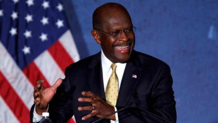 Republican presidential candidate Herman Cain speaks at Hillsdale College in Hillsdale, Mich., Tuesday, Nov. 29, 2011.