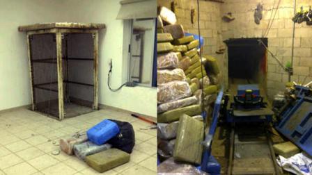This image provided by the San Diego Tunnel Task Force shows the entrance to a cross-border tunnel in San Diego on Tuesday Nov. 29, 2011, the latest in a spate of secret passages found to smuggle drugs from Mexico. The tunnel was found in San Diegos Otay Mesa area, a warehouse district across the border from Tijuana, according to authorities.