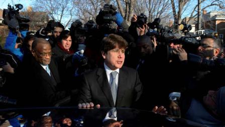 Former Illinois Gov. Rod Blagojevich departs his home in Chicago, Wednesday, Dec. 7, 2011, for the second day of his sentencing hearing on 18 corruption counts, including trying to to auction off President Barack Obamas old Senate seat.