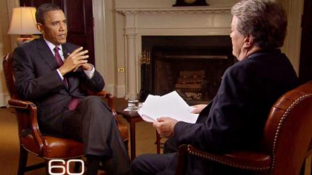 In this image taken from video and released by CBS, President Barack Obama, left, speaks with 60 Minutes correspondent Steve Kroft at the White House in Washington, Wednesday, May 4, 2011. During the interview, Obama told Kroft that he decided not to release the photos taken of Osama Bin Laden after he was killed by Navy SEALS in Pakistan. (AP Photos/CBS)