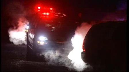 Rescue vehicle on the scene of where two Army helicopter collided at Joint Base Lewis-McChord Monday night, December 12, 2011, killing four United States soldiers.