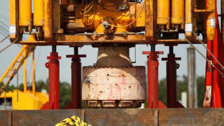 In a Sept. 13, 2010 file photo, the bottom of the blowout preventer stack, from the Deepwater Horizon explosion and oil spill, which is being examined as evidence for federal investigations, is seen at the NASA Michaud Assembly facility in New Orleans. BP PLC said Friday, Dec. 16, 2011, it will be paid $250 million by the maker of the blowout preventer that failed to halt oil spewing from BPs busted well in the Gulf of Mexico.