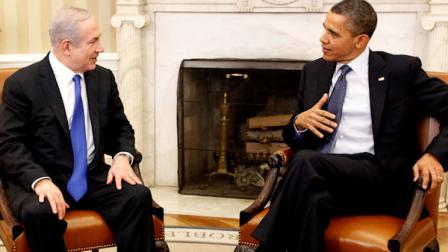 President Barack Obama meets with Israeli Prime Minister Benjamin Netanyahu in the Oval Office at the White House in Washington, Monday, March 5, 2012. (AP Photo/Pablo Martinez Monsivais)