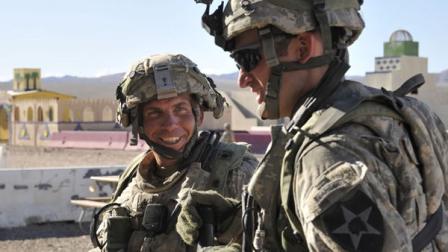 In this Aug. 23, 2011 Defense Video and Imagery Distribution System photo, soldiers from Blackhorse Company, 2nd Battalion, 3rd Infantry Regiment, 3rd Stryker Brigade Combat Team, 2nd Infantry Division, including Staff Sgt. Robert Bales, left, take part in exercise at the National Training Center at Fort Irwin, Calif. Five days after an attack on Afghan villagers killed 16 civilians, a senior U.S. official identified Bales as the suspect in that attack. (AP Photo/DVIDS, Spc. Ryan Hallock)