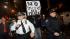 Demonstrators take to the streets during the...