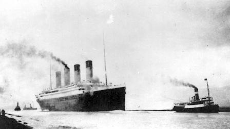FILE - In this April 10, 1912 file photo, the Titanic departs Southampton, England on its maiden Atlantic voyage. April 15, 2012 is the 100th anniversary of the sinking of the Titanic, just five days after it left Southampton on its maiden voyage to New York. (AP Photo, File)