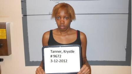 This March 12, 2012 booking photo provided by the San Augustine Sherrifs Office shows Krystle Rochelle Tanner. Tanner, 26, was arrested Monday on a kidnapping charge in the late 2004 abduction of Miguel Morin, and she was being held in jail in San Augustine, a community about 140 miles northeast of Houston.