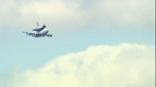 Space Shuttle Enterprise arrives in NYC