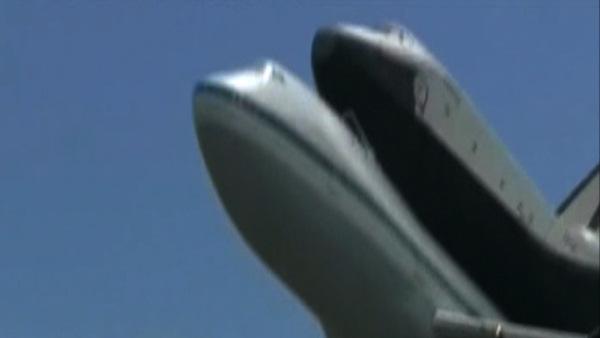 Space Shuttle Enterprise arrives in NYC