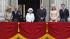 Britains Queen Elizabeth II, center, accompanied...