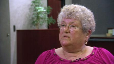 In this video image taken from AP video, bus monitor Karen Klein speaks during an interview, Thursday, June 21, 2012, in Greece, N.Y. A video of four seventh-grade boys mercilessly taunting the 68-year-old Klein that went viral has turned the victim into an international fundraising juggernaut and opened her tormentors to an onslaught of threats and abuse. From around the world, small donations for Klein poured into the crowd-funding site indiegogo.com, at one point crashing the site and pulling in a staggering $443,057 by early Friday. (AP Photo/AP video)
