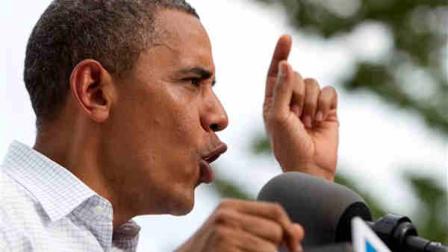 FILE - In this Aug. 15, 2012 file photo, President Barack Obama speaks at a campaign event in Davenport, Iowa. (AP Photo/Carolyn Kaster, File)