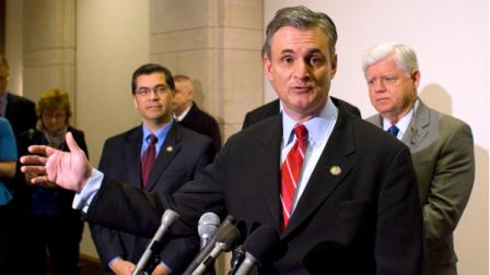 Rep. Rob Andrews, D-N.J. gestures during a news conference on Capitol Hill in Washington, Wednesday, Jan. 19, 2011, to discuss the Republican move to repeal the Health Care Reform Bill. (AP Photo/Harry Hamburg)