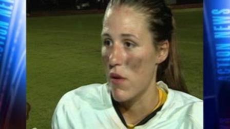 17-year-old Erin Dimeglio is believed to be the first female to play quarterback for a Florida high school team