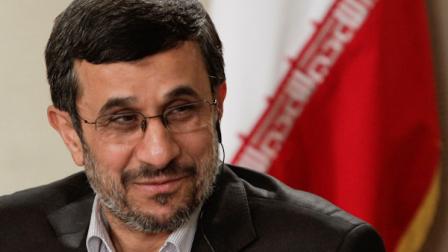 Iranian President Mahmoud Ahmadinejad speaks during an exclusive interview with Associated Press editorial staff during his visit to the 67th session of the United Nations General Assembly on Tuesday, Sept. 25, 2012 in New York. (AP Photo/Bebeto Matthews)