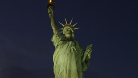 In this photo provided by the National Park Service, the Statue of Liberty is illuminated for the first time since it was damaged by Superstorm Sandy, Friday evening, Nov. 9, 2012. The statue, one of the citys top tourist attractions, has been closed because of damage resulting from the storm that hit New York Oct. 29, with no estimate on when it will reopen to visitors. (AP Photo/National Park Service, Mike Litterst)