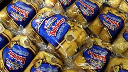 Twinkies baked goods are displayed for sale at the Hostess Brands bakery in Denver, Colo. on Friday, Nov. 16, 2012. Announcements that Hostess Brands will be going out of business prompted a buyers run on the bakery. (AP Photo/Brennan Linsley)