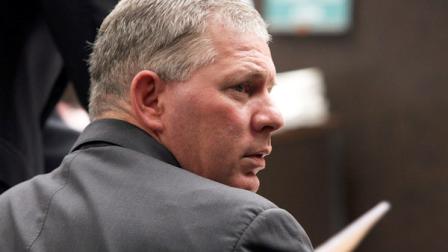 Former Phillies outfielder Lenny Dykstra is seen during his sentencing for grand theft auto in the San Fernando Valley section of Los Angeles on Monday, March 5, 2012. (AP Photo/Nick Ut)