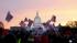 President Barack Obama supporters wave American...