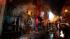Firefighters work to douse a fire at the Kiss...