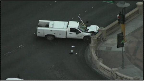 Shootout and crash in Las Vegas