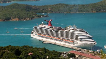 In this Jan. 5, 2010 photo released by Carnival Cruise Lines, the Carnival Dream is docked in St. Thomas, U.S.VI. It launched in September 2009.