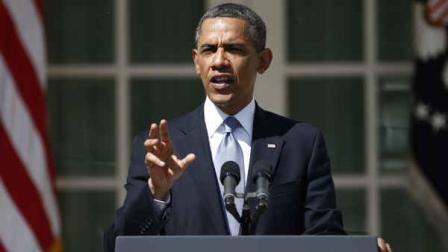 President Barack Obama speaks about his proposed 2014 budget in the Rose Garden at the White House in Washington, Wednesday, April 10, 2013. (AP Photo/Charles Dharapak)