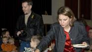 This image provided by Mindy Guzman shows Susan Powell, right, at a church function with her husband Josh Powell, left, Dec. 5, 2009 in West Valley City, Utah. Susan Powell, 28, was reported missing on Dec. 7, 2009. (AP Photo/Mindy Guzman)