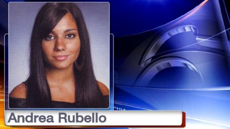 In this photo copied from the 2010 Sleepy Hollow High School yearbook, high school student Andrea Rubello is shown. Police said Rubello, a junior at Hofstra University in Hempstead, N.Y., was shot and killed Friday, May 17, 2013, during a break-in near the college campus. (AP Photo/Sleepy Hollow High School)