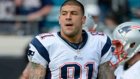 New England Patriots tight end Aaron Hernandez (81) warms up prior to an NFL football game against the Jacksonville Jaguars in Jacksonville, Fla., Sunday, Dec. 23, 2012. (AP Photo/Phelan M. Ebenhack)