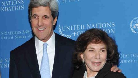 Sen. John Kerry and wife Teresa Heinz Kerry attend the United Nations Foundation Annual Leadership Dinner at the Waldorf-Astoria Hotel on Thursday, Nov. 18, 2010 in New York. (AP Photo/Evan Agostini)