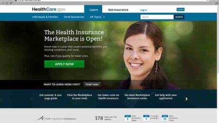 This photo provided by HHS shows the main landing web page for HealthCare.gov. Bedeviled by technology glitches that frustrated millions of consumers, the Obama administration is taking down its health overhaul website for repairs this weekend. Enrollment functions of the healthcare.gov site will be unavailable during off-peak hours this weekend, the Health and Human Services Department said Friday, Oct. 4. The website will remain open for general information. (AP Photo/HHS)