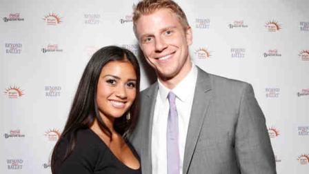 Sean Lowe, right, and fiance Catherine Guildici attend Beyond the Ballet Presented by Bright Future International at the Beacon Theater on Wednesday, May 8th, 2013 in New York City, New York. (Photo by Todd Williamson/Invision for Bright Future International/AP Images)