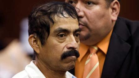 Conrado Juarez, 52, is arraigned at Manhattan Criminal Court for the alleged murder of 4-year-old Anjelica Castillo, nicknamed Baby Hope, Saturday, Oct. 12, 2013, in New York. Castillos body was discovered inside a picnic cooler beside a Manhattan highway in 1991, resulting in a decades old investigation that led to Juarezs arrest and admission that he sexually assaulted and smothered her. (AP Photo/John Minchillo, Pool)
