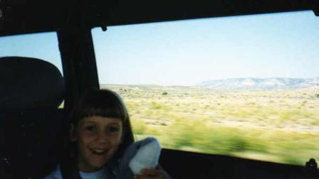 For a kid, seeing the country from ground-level can make a big impretion.