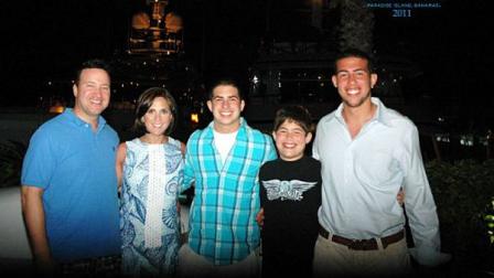 College boy Jason (far right) on our family Winter vacation.
