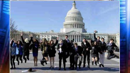 My son Billy and his friends in Washington, D.C.