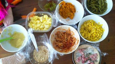 Just some of the items Monica needs to get all the kids fed for a meal.