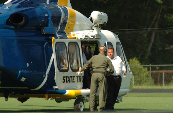 Gov. Chris Christie takes state helicopter to...