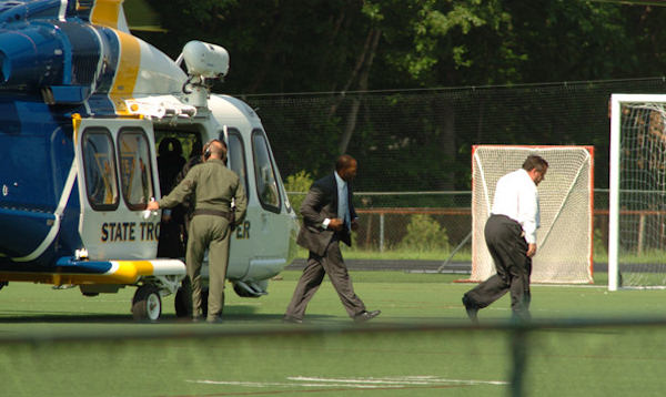 Gov. Chris Christie takes state helicopter to...