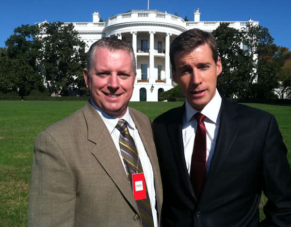 Brian Taff on assignment at the White House
