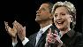 Hillary Clinton and Barack Obama