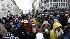 Parade route crowd