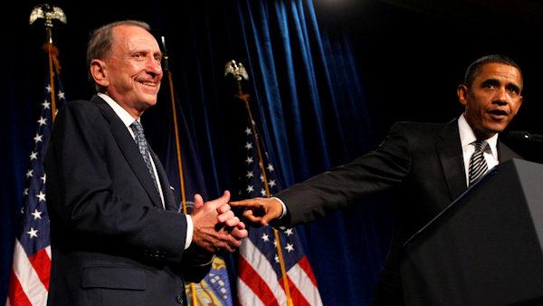 President Barack Obama and Sen. Arlen Specter