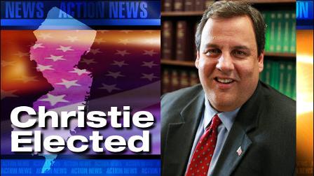 Chris Christie elected governor of New Jersey